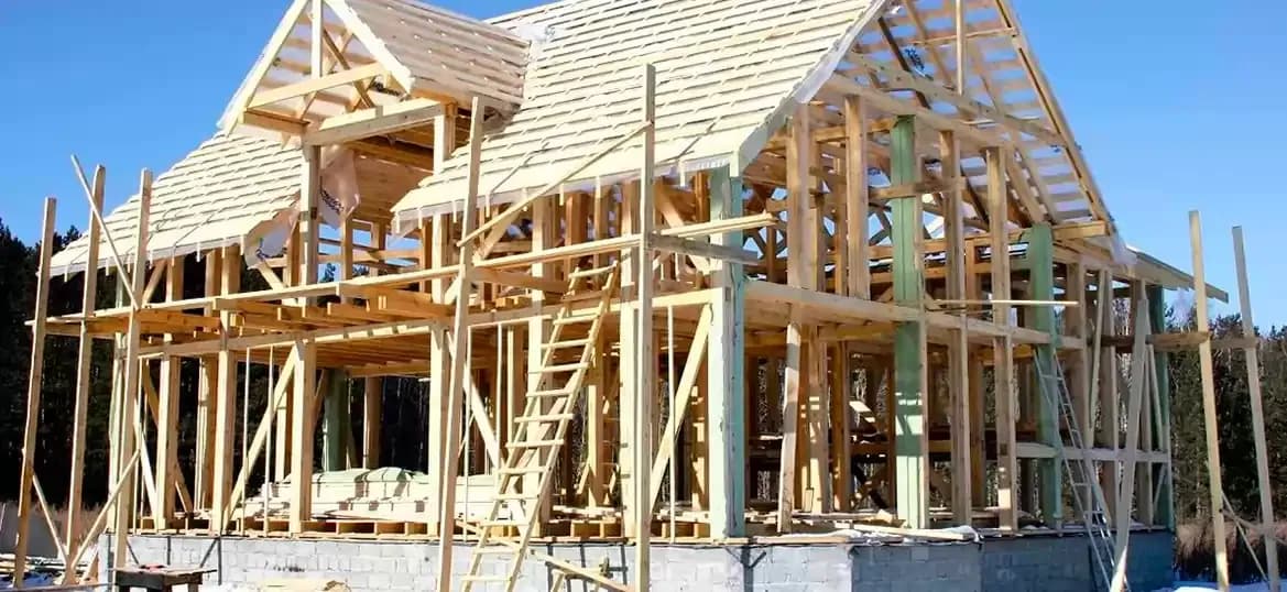 Монтаж каркасного дома