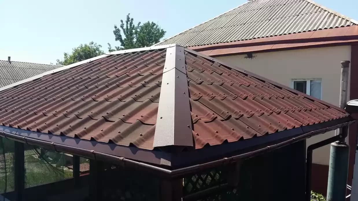 Монтаж ондулина, шифера